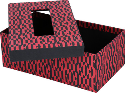 

Rajrang 1 Compartments Handmade Paper & Cardboard Tissue Paper Box(Red)