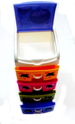 

Palakz 5 Compartments Plastic Colourful Drawers(Multicolor)