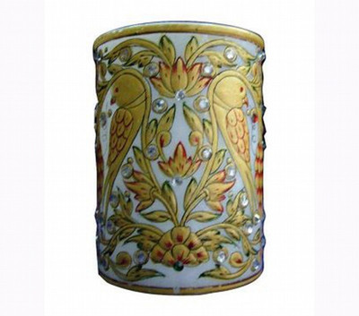 

KSC International 1 Compartments Marble PEN Holder(Multicolor)