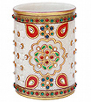 

KSC International 1 Compartments Marble PEN Holder(Multicolor)
