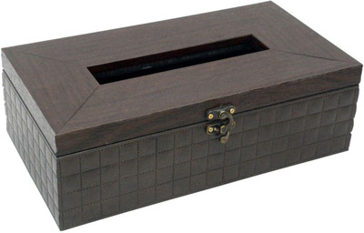 

royaldeals 1 Compartments Polypropylene Tissue Holder(Brown)