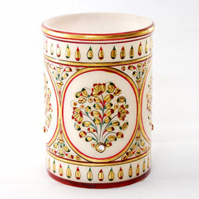

KSC International 1 Compartments Marble PEN Holder(Multicolor)