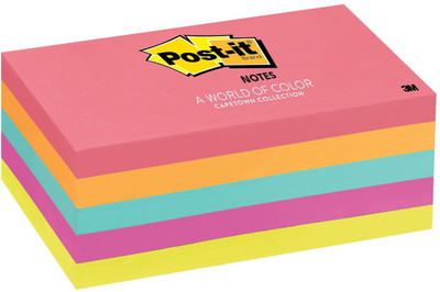 

Post-It 0 Compartments Paper Sticky-Notes(Multicolor)