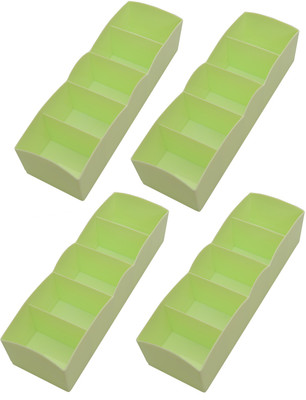 

Lifestyle-You Dr15b 5 Compartments Plastic Innerwear Organiser(Green)