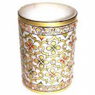 

KSC International 1 Compartments Marble PEN Holder(Multicolor)
