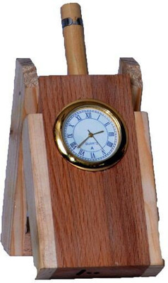 

Univocean 1 Compartments Wooden Pen Stand(Brown)