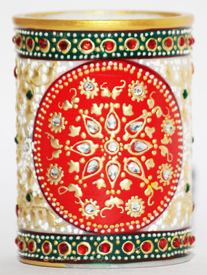 

SR Crafts 1 Compartments Marble Pen Holder(Multicolor)