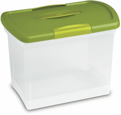 

Sterilite Show Off 1 Compartments Plastic Storage Box(Green, White)