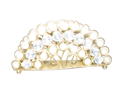 

MDIS Impex 1 Compartments METAL AND GEMS TISSUE PAPER HOLDER(GOLDEN)