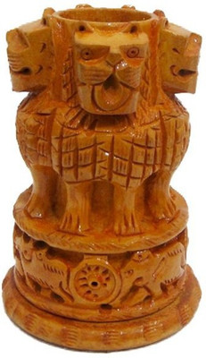 

JaipurCrafts Ashoka 1 Compartments Wooden Pen Stand(Brown)