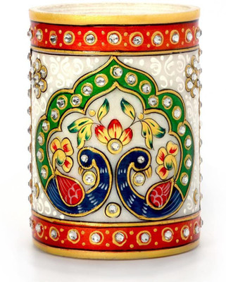 

Little India HCF386 1 Compartments Marble Pen Stand(White)