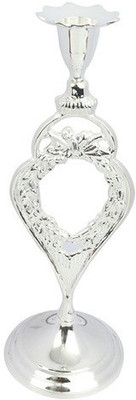 

MDIS Impex 1 Compartments plated candal holder(Silver)