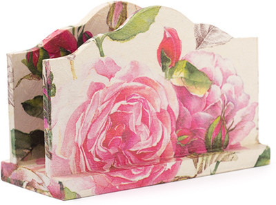 

IAM 1 Compartments Wood Napkin Holder(Pink)