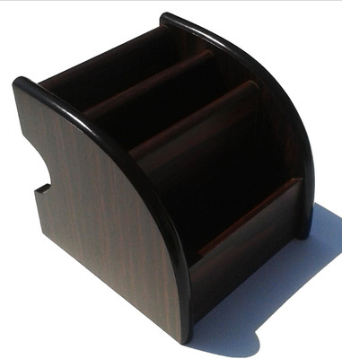

Gooddeals Xingli 3 Compartments Wood Pen Holder(Brown)