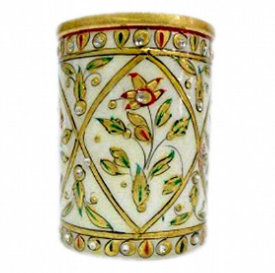 

KSC International 1 Compartments Marble PEN Holder(Multicolor)