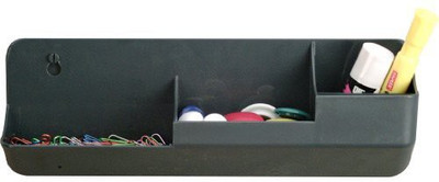 

Officemate International 3 Compartments Plastic Wall Organizer(Gray)