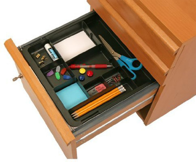 

Officemate International 9 Compartments Plastic Expandable Drawer Tray(Black)