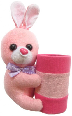 

Tickles Character 1 Compartments Pile Cloth Pen Stand(Pink)