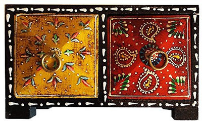 

Mavi 2 Compartments Wooden Wood Drawer Set(Multicolor)
