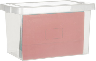 

Howards Storage Box 1 Compartments Plastic File Holder(White)