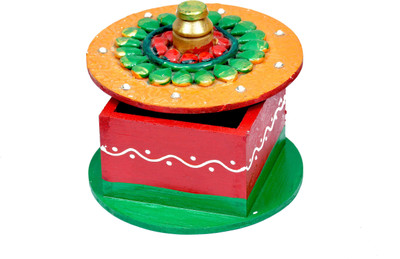 

Craft Trade 1 Compartments Wooden Box(Multicolor)