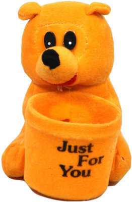 

Glitz Baby GTPES001GLD 1 Compartments Soft Fur Pen Stand(Orange)