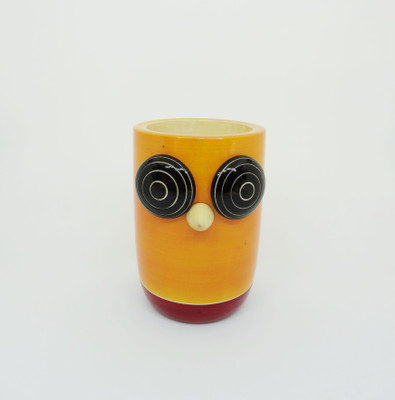 

Livecrafts 1 Compartments Wood pen holder(Yellow)