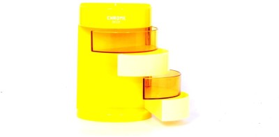 

Chrome 6 Compartments Plastic Multipurpose Pen Stand(Yellow)