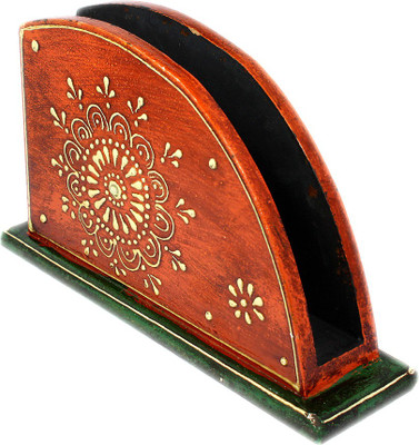 

Ranvijay 1 Compartments Wooden Napkin/Tissue Stand(Multicolor)