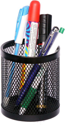

Homeshopeez Metal-BLK 1 Compartments Metal Pen Stand(Black)