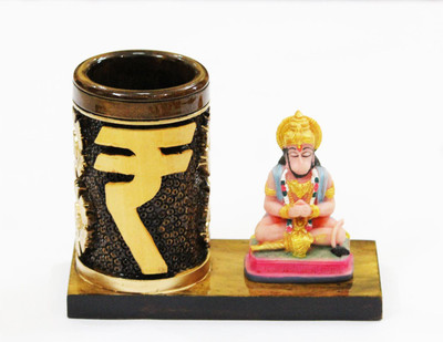 

Craft Junction 1 Compartments Wooden Pen stand(Multicolor)