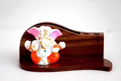 

SR Crafts 2 Compartments Wooden, Fiber Pen Holder(Brown, Multicolour)