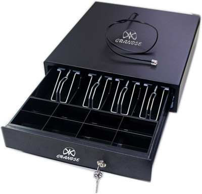 

Grandse 9 Compartments Metal Cash Drawer(Black)