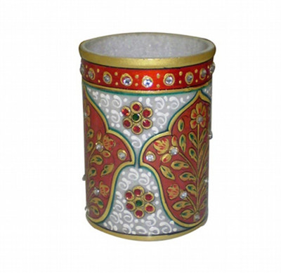 

KSC International 1 Compartments Marble PEN Holder(Multicolor)