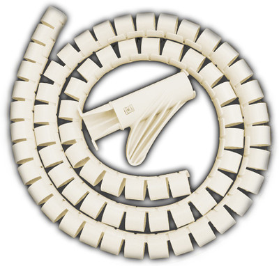 MX 1 Compartments Plastic Cable Cover(Ivory)