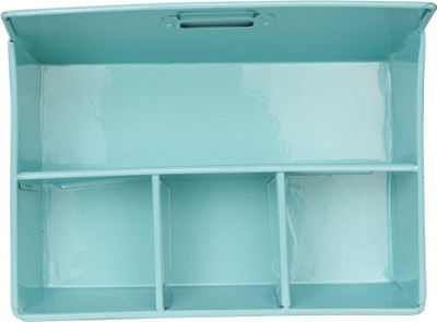 

Elan 1 Compartments Iron Desk Organiser(Green)