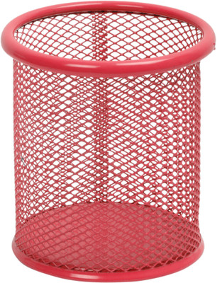 

Priya Exports 1 Compartments Mesh Pen Holder(Red)