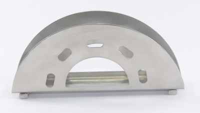 

Clobber 1 Compartments Steel, Stainless Steel Napkin Holder D Wire Leg(Steel, Silver)