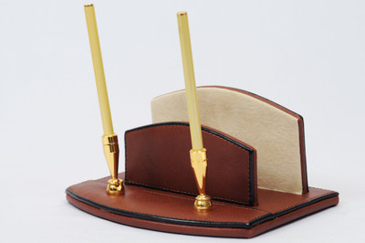 

Knott BLU/PH 1 Compartments Faux Leather Pen/pencil envelope holder(Brown)