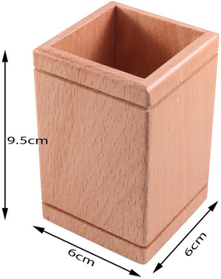 

Kebica 1 Compartments Wood Desk Organizer(Brown)