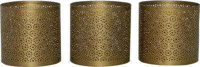 

Gaarv 3 Compartments Mild Steel Pen Holder(Gold)