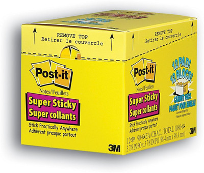

Post-It 0 Compartments Paper Sticky-Notes(Yellow)