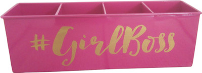 

Elan 1 Compartments Iron Desk Organiser(Pink)