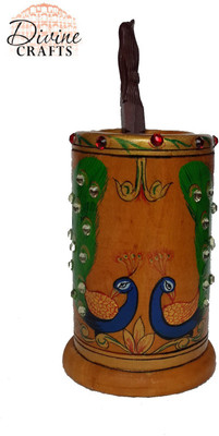 

DivineCrafts M-210 1 Compartments Wooden Pen stand(Multicolor)