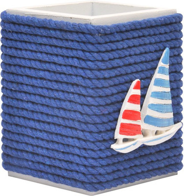 

Enwraps 1 Compartments wood Pen stand(Blue)