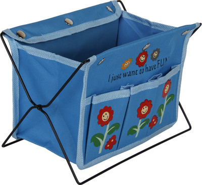 Urbanlyfe DESK1 1 Compartments Polyster Letter Holder(Blue)