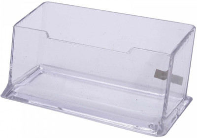 

Kebica 1 Compartments Plastic Desktop Card Holder(Transparent)