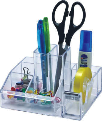 11% OFF on Kejea Premium 8 Compartments Plastic Pen Stand(Clear) 11% OFF on Kejea Premium 8 Compartments Plastic Pen Stand(Clear)