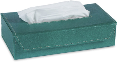 

Eco-Leatherette TB 1 Compartments Eco Leather Tissue Box Holder(Green)