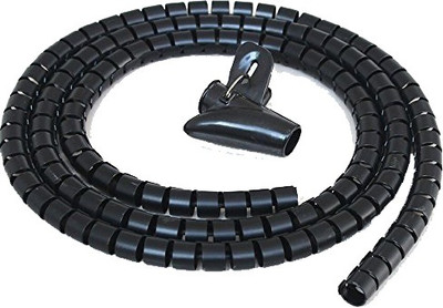 

BonZeal 1 Compartments Plastic, Unbreakable Easy Cable Organizer(Black)